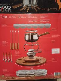 Set per fonduta, mai usato ma senza ceramiche