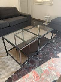Tavolino kit IKEA VITTSJÖ vetro e metallo -Bologna