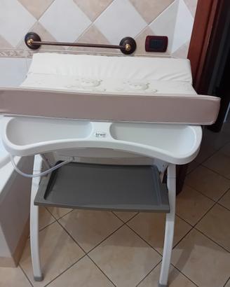 Fasciatoio bagnetto pieghevole con vasca Brevi