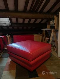 Pouf Dondi di Pelle - XXL