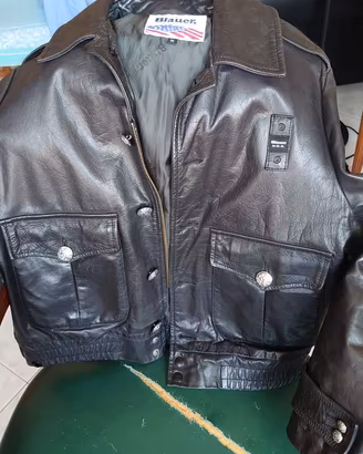 Giubbino pelle nera Blauer