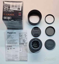 Obiettivo Lumix 25mm ASPH. f/1.7