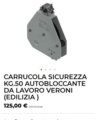 Carrucola autobloccante NUOVA 
