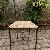 Sedie in ferro battuto 