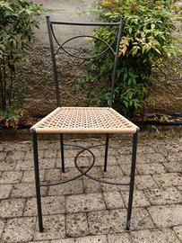 Sedie in ferro battuto 