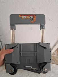 carrellino con ruote per zaino scuola