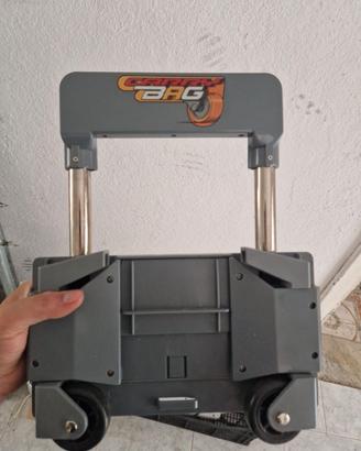 carrellino con ruote per zaino scuola