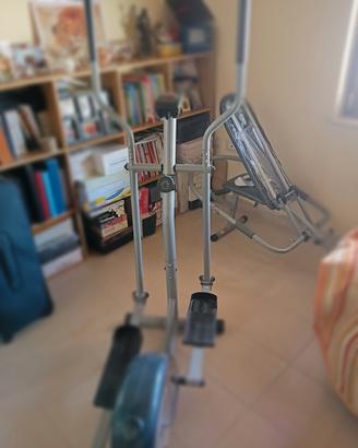 bicicletta ellittica e panca