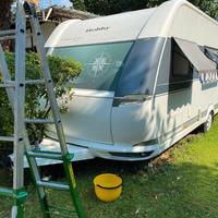 Roulotte Hobby de luxe+casetta a Dervio (LC)