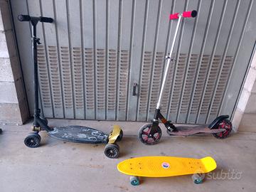  pacchetto 2 Monopattini e skate
