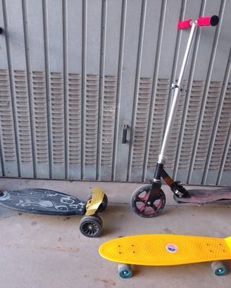  pacchetto 2 Monopattini e skate