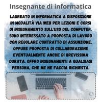 Docente di Informatica lezioni OnLine DAD