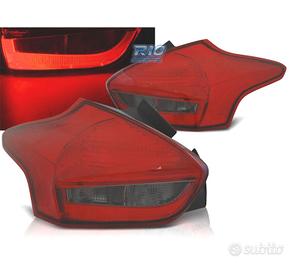 FANALI FORD FOCUS 3 HATCHBACK 14- BAR LED ROSSO AF