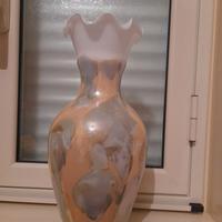 Vaso grande cristallo  dipinto