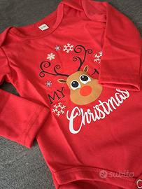 abbigliamento neonato Natalizio 