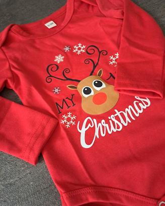 abbigliamento neonato Natalizio 