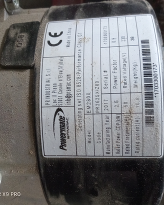 Generatore powermate em 2800
