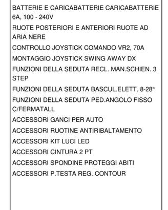 Carrozzina elettrica a batterie