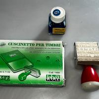 Cuscinetto per timbri e timbro Lebez