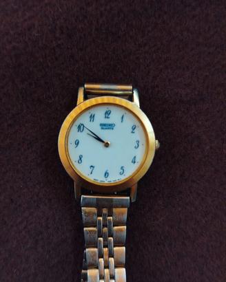 Orologio Seiko Quartz vintage laminato oro 18k