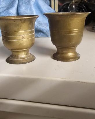 Coppia di Mortai / Bicchieri Vintage