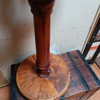 candelabro in noce e ciliegio 