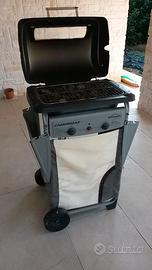 Barbecue gas e pietre laviche