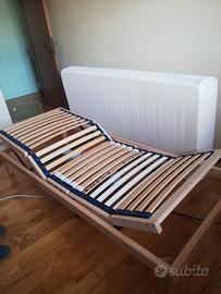 Rete motorizzata a doghe con materasso ortopedico