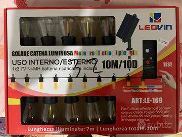 Illuminazione decorativa solare colorata