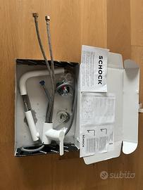 Miscelatore bianco con spruzzino