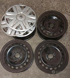 cerchi acciaio 15 pollici originali Renault