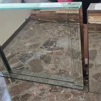 pensile bagno più mobiletto in vetro