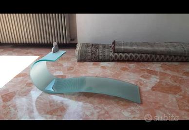 mensola in vetro satinato