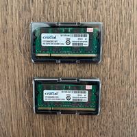 Memoria RAM Crucial SODIMM DDR2-800 MHz kit 2x4GB