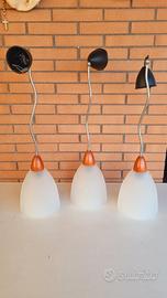 Trio di Lampade a Sospensione Design