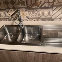 Lavello cucina due vasche 116x50