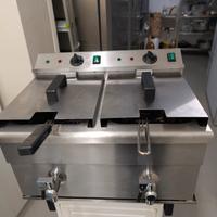 friggitrice professionale da banco 2vasche da 8 lt
