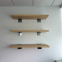 Mensole legno ufficio 3 ripiani 105 cm