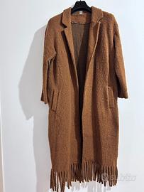 Cappotto / cardigan donna Tg M/L frange misto lana