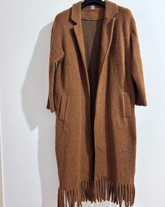 Cappotto / cardigan donna Tg M/L frange misto lana