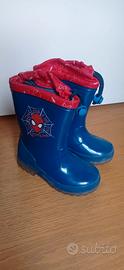 Stivali Pioggia SpiderMan n.25 – Con Luci! NUOVI.