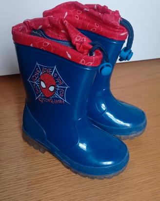 Stivali Pioggia SpiderMan n.25 – Con Luci! NUOVI.