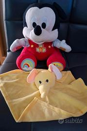 peluche Mickey parlante + doudou