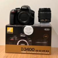 Nikon D3400 con Lente Nikkor AF-P 18/55VR