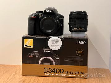 Nikon D3400 con Lente Nikkor AF-P 18/55VR