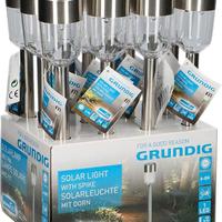 12 Paletti solari da giardino 4.5 x 36 cm Grundig