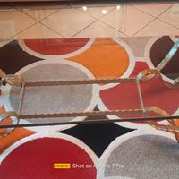 Tavolino da salotto in ferro battuto ritiro a mano