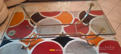 Tavolino da salotto in ferro battuto ritiro a mano