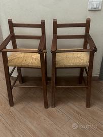 Seggiolone per bambini in legno