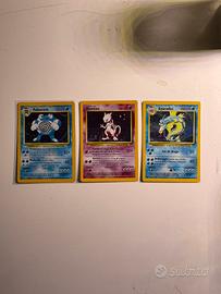 Lotto carte pokemon vintage set base holo 1